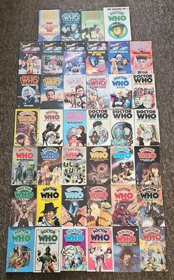 Dr Who Buchpaket 39 Target Taschenbücher inkl. Programmführer Making of & Quiz DR