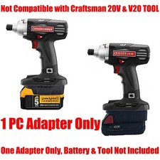 for Craftsman 19.2V Adapter Suitable for DeWalt 20v Milwaukee M18 Li-Ion Battery