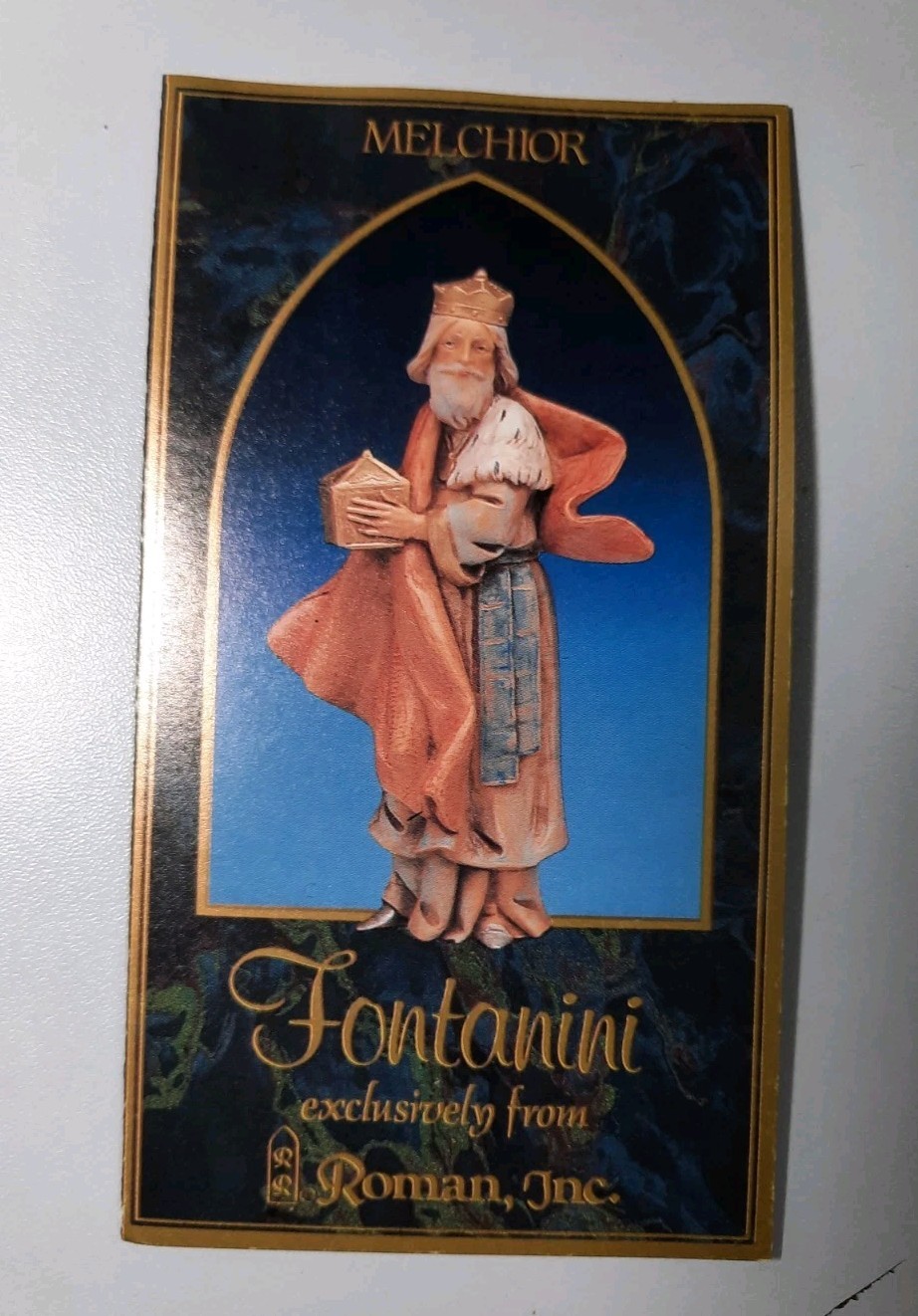 Vtg. 1992 Fontanini Melchior 5" Nativity Figurine w/Box Heirloom Nativity Italy