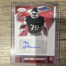 2026 SAGE Low Series Dametrious Crownover Autograph Football Card #A-DC2
