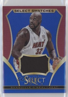 2013-14 Panini Select Swatches Blue Prizm 34/49 Shaquille O'Neal #34 HOF s6i