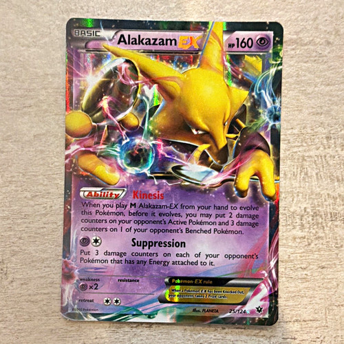 M Alakazam-EX Fates Collide 25/124 Ultra Rare Holo English 160 HP 2016