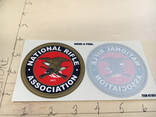 NRA National Rifle Association Sticker/Decal New Old Stock 1 inside 1 outside