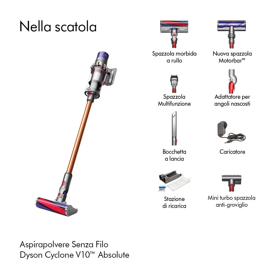Aspirapolvere Senza Filo Dyson Cyclone V10 Absolute | Nuovo - Immagine 4 di 4