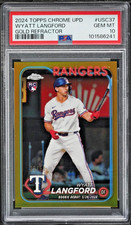 2024 Topps Chrome Update Gold Refractor #USC37 Wyatt Langford RC /50 PSA 10