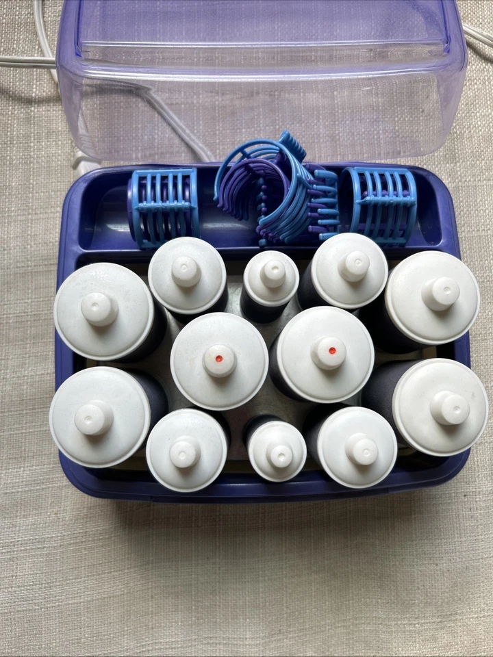 Juego de rizadores Revlon RV-258 12 rodillos calientes flocados Cool Touch con clips rizadores Foto 2 de 4