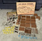 VINTAGE MARX SERIES 1000 3678 FORT APACHE STOCKADE PLAY SET OB