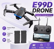 Drone 2026 4K HD Dual Camera WiFi FPV RC Foldable Quadcopter  2 Batteries