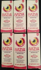 6 Ivizia Eye Drops 0.16 FL OZ Dry Eyes Lubricant 4/27 Redness Allergies Allergy