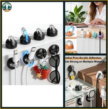 Magnetic Cable Clips 8 Pack 360 Rotatable Adhesive Cord Holder Organizer Under