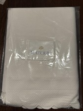149 New Matouk 061 Diamond Pique King Sham Color Bone 21 x 36