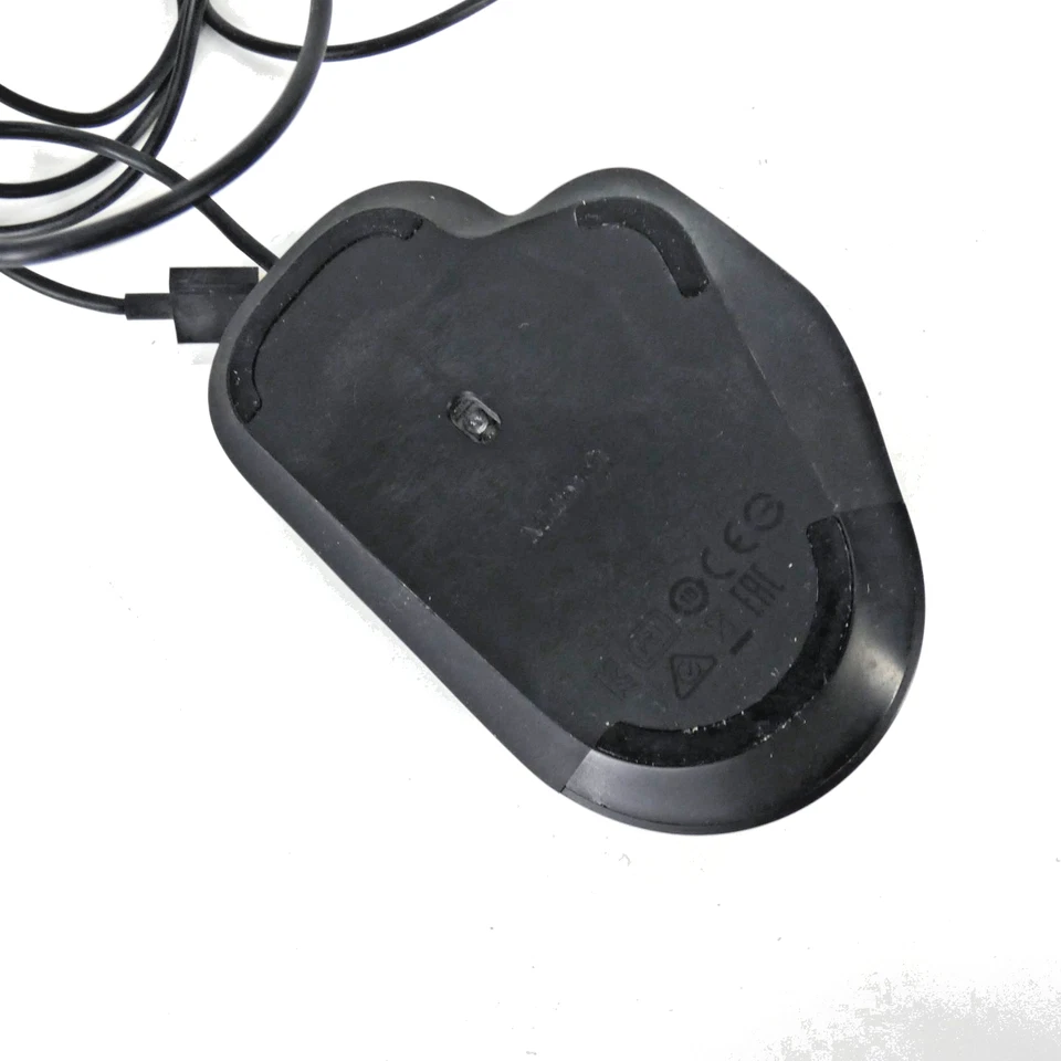 Microsoft USB Wired Mouse Ergonomic Design Tested Working Black - Image 2 of 4