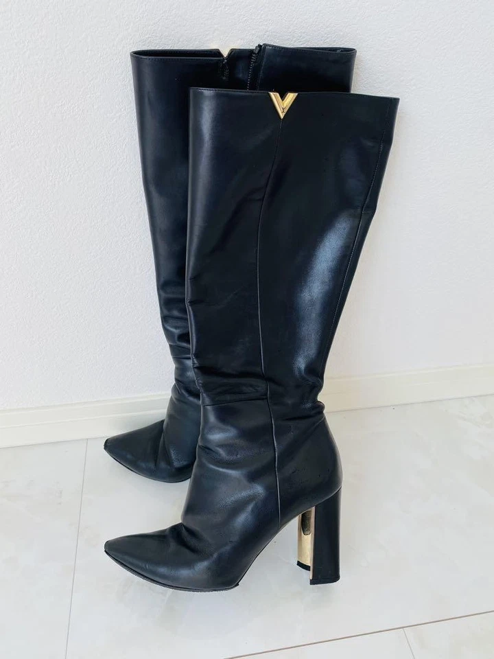 LOUIS VUITTON Bottes Noires Femme 37 - Photo 1/1