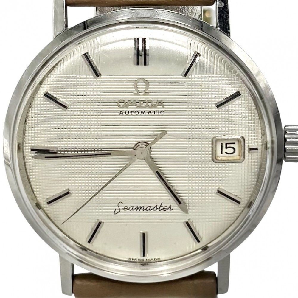 Stainless Steel Antique Omega Mens Watches Vintage OMEGA Mens Date