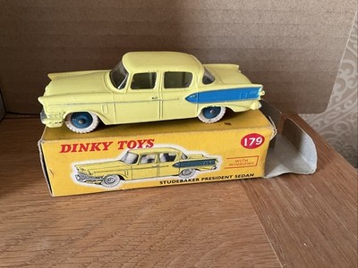 DINKY #179 STUDEBAKER PRESIDENT LIMOUSINE ORIGINAL 50er JAHRE SCHÖNES BEISPIEL VERPACKT