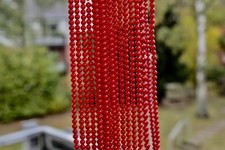 50 Perlen 4 mm Schmuck Perlenkette Halskette Collier Korallenkette Steinschmuck