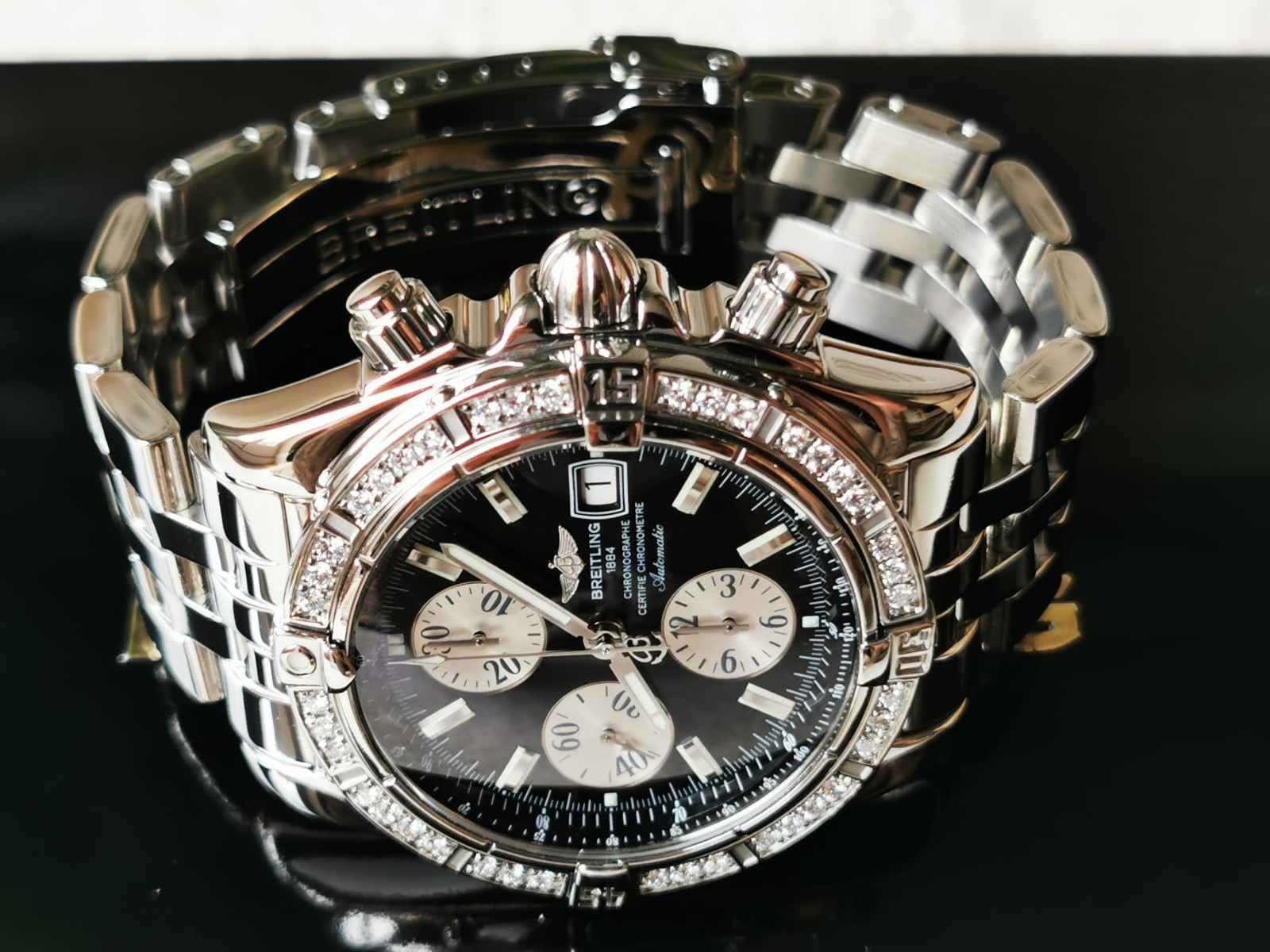 BREITLING CHRONOMAT EVOLUTION A13356 DIAMOND MEN'S WATCH RRP £7500 image 4