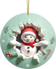 2025 Dated Snowman Christmas Ornament