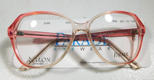 Vintage PARADE 1549 Rose 55/16 Women's Plastic Eyeglass Frame NOS 299