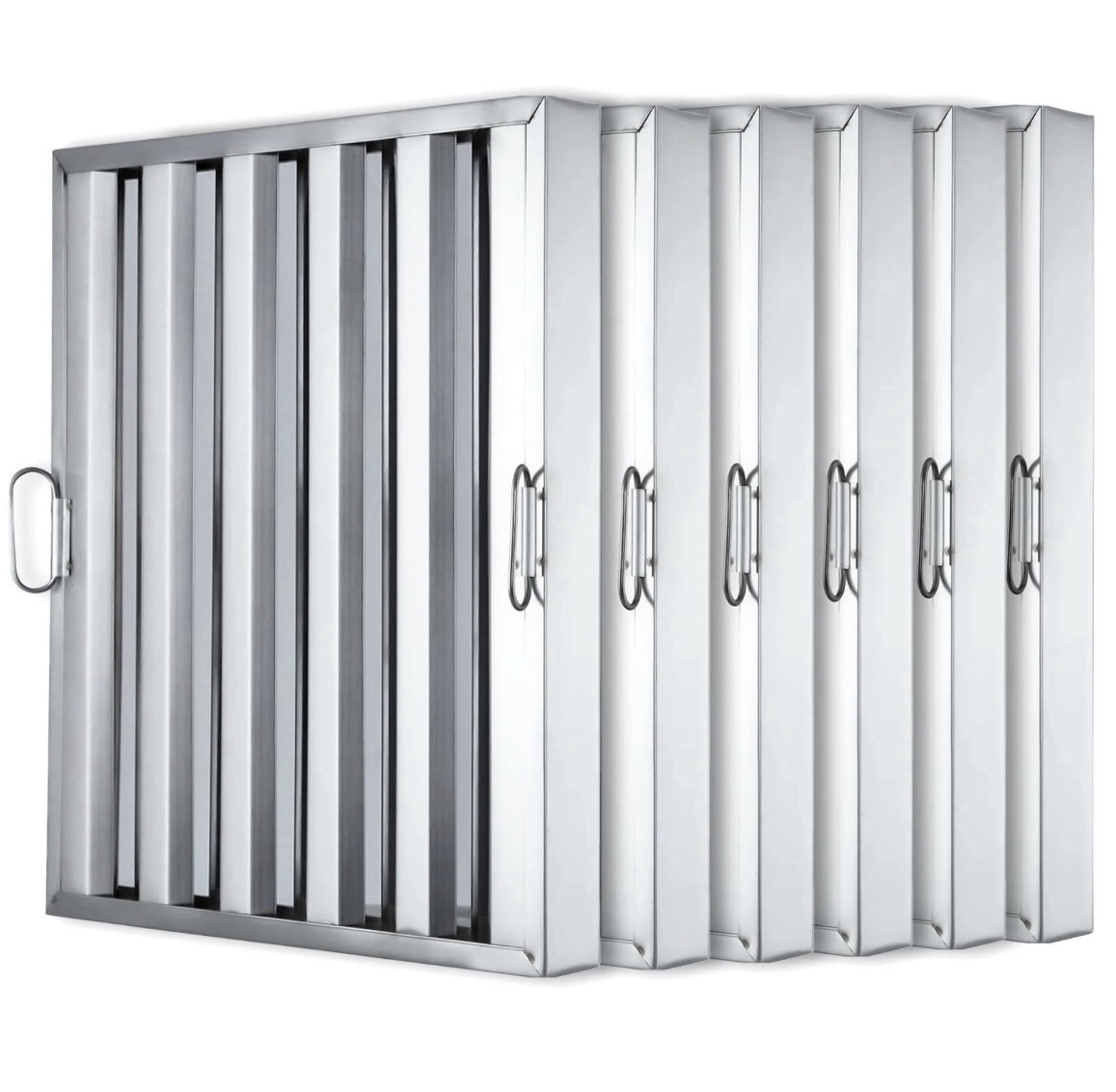 Garvee Commerical Hood Filters 19.5H x 24.5W Inch, 430 Stainless Steel 5 Grooves
