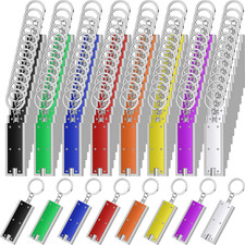 Hicarer 96 Pieces Flashlights Keychain Bulk Mini Powerful Led Keychain Lights