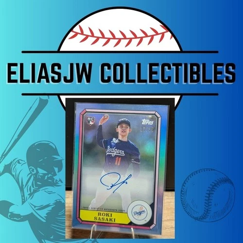 2025 TOPPS ARCHIVES 87BBA-RS ROKI SASAKI RC ON CARD AUTO /25