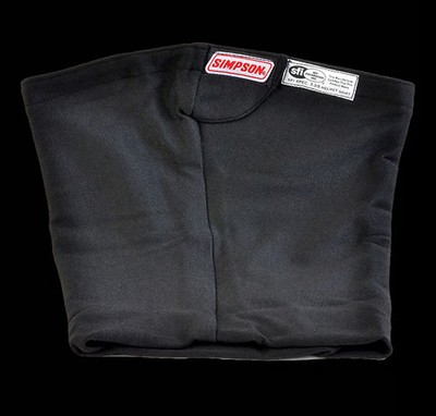 Simpson Racing 23012BK Nomex  Helmet Skirt Standard Opening SFI 3.3/5 Black Each