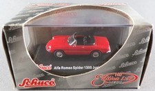 Schuco 21968 Ho 1/87 Alfa Romeo Spider 1300 Junior 1972 Red New Box