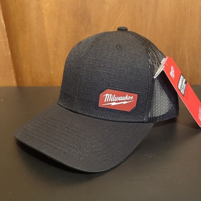 NEW Milwaukee 505B Gridiron Snapback Trucker Hat One Size Black