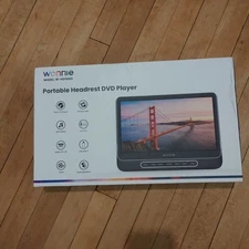 WONNIE 12" Headrest DVD Player Portable for Car, Support 1080P/MP4