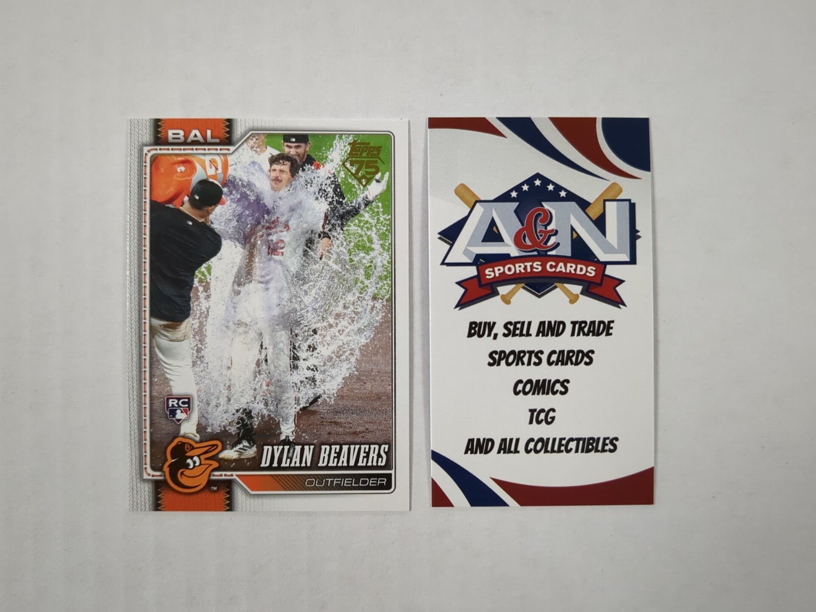 Dylan Beavers 2026 Topps Series 1 Golden Mirror Image Variation RC #339 Orioles