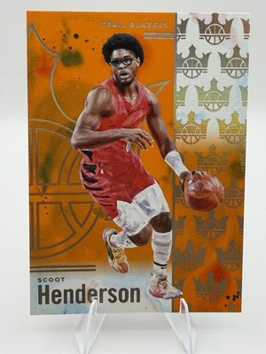 Scoot Henderson 2024-25 Panini Court Kings Base Orange /75 #46