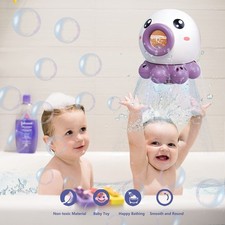 Octopus Fountain Bath Toy Water Jet Rotating Shower Bathroom Toy Summer Water To