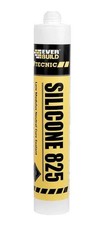 5x WHITE Everbuild 825 LM Silicone Sealant Frame Wall Joints Builders