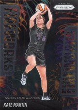 2025 Panini Prizm WNBA Kate Martin Fireworks #10 Las Vegas Aces