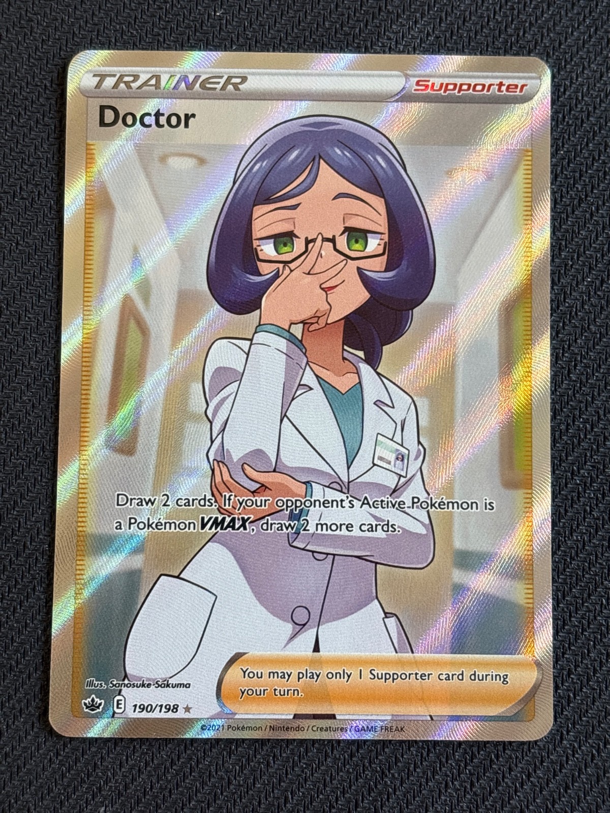 Pokemon Card Doctor 190/198 Ultra Rare Chilling Reign NM