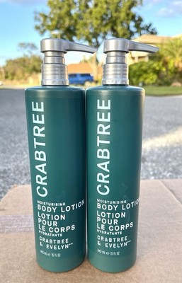 (2) CRABTREE & EVELYN Moisturizing Body Lotion with Pump NEW 15 fl.oz