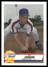 1993 Fleer Kingsport Mets MIKE JOHNSON RC METS NEWINGTON CONNECTICUT