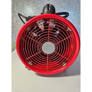 Central Machinery 8" Portable Ventilator High Velocity Utility Fan Red - CLEAN