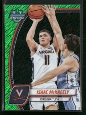 2024-25 Bowman University Chrome #91 Isaac McKneely Green Shimmer Refractor
