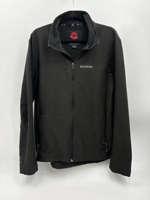 Rossignol Jacket Mens Medium Black Wind Softshell Full Zip Liner
