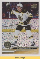 2023-24 Upper Deck Series 1 Speckled Foil Charlie McAvoy #14 READ b3q