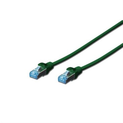 DIGITUS CAT 5e SF-UTP Patchkabel Cu PVC AWG 26/7 1m Grün Netzwerkkabel Kabel
