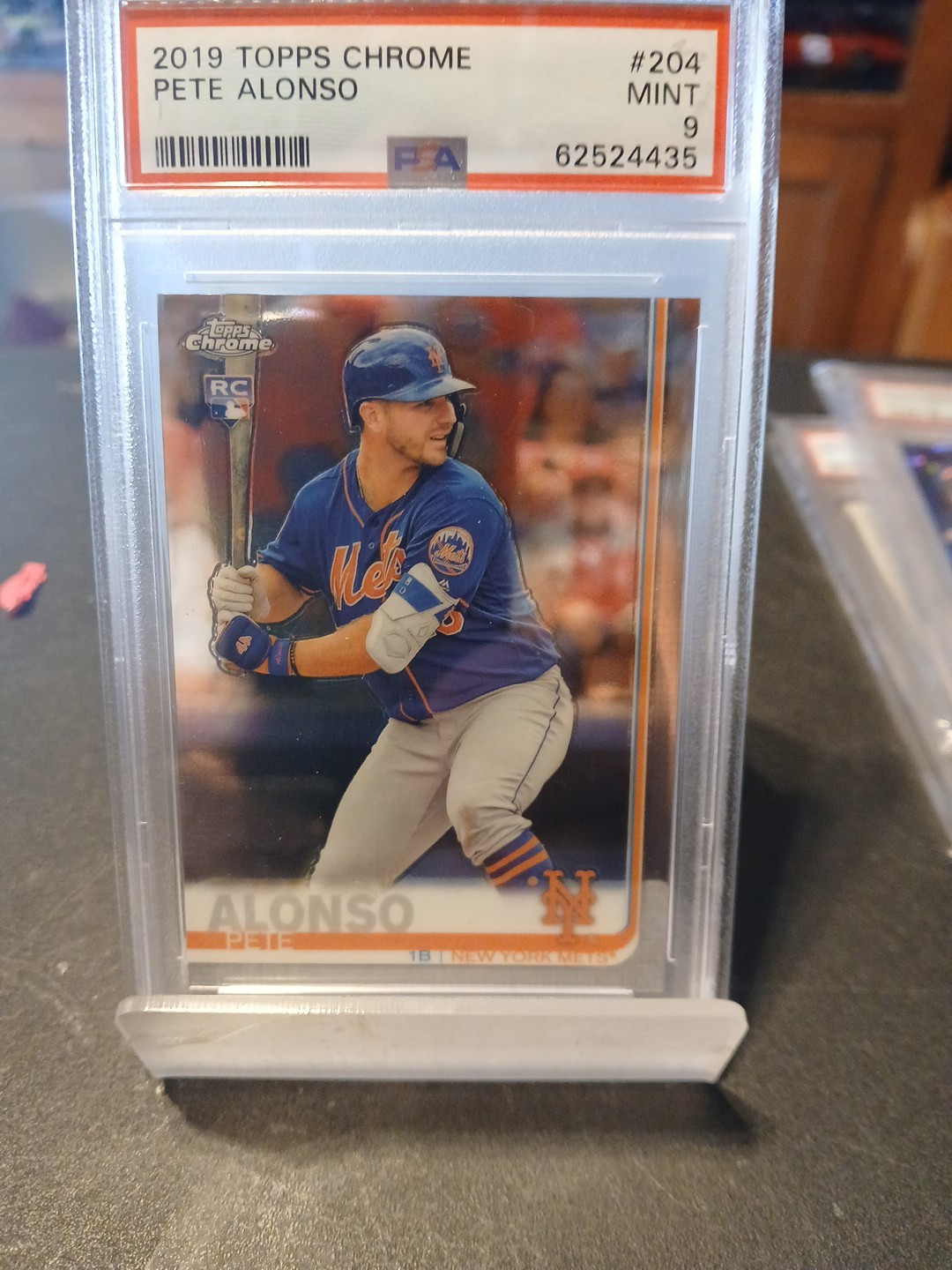 2019 Topps Chrome #204 Pete Alonso (RC) PSA 9 MINT - New York Mets
