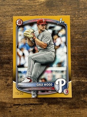 2025 Bowman Draft-Gage Wood First Bowman Paper Gold /50 #BD-4