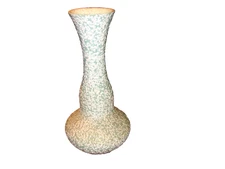 Vintage MCM Royal Haeger Mid Century Vase Green W/ Popcorn Glaze 12 1/4" Nice