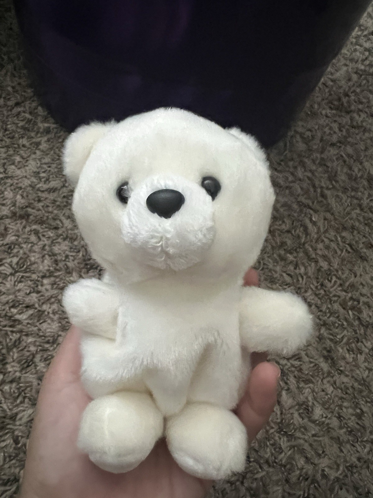 Palm Pals 5” Baby Polar Bear MINI Beanbag Plush