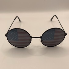 American Flag Patriotic Sun Glasses Shades USA Independence Day July 4 Round