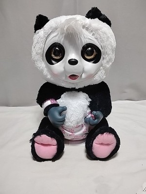 Animal Babies Crunchy Munchy Baby Panda  Deluxe Electronic Plush Interactive Toy
