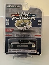 2021 Chevy Tahoe Police Hot Pursuit GreenLight 1:64 Diecast Sealed Silver/Black
